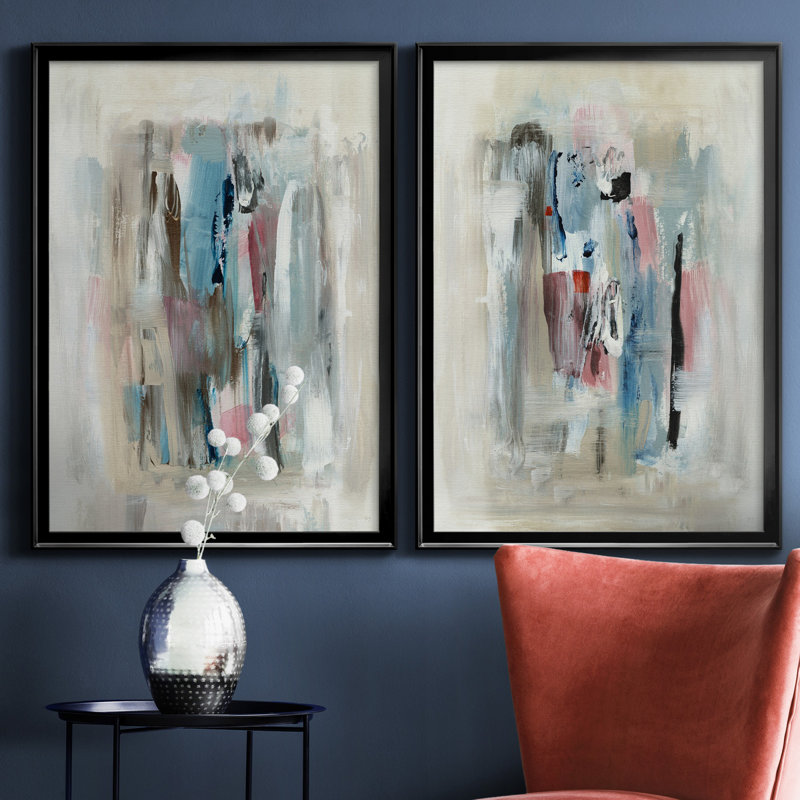 «Rain Shadow I», ensemble de 2 reproductions d'art, H 31,5 po x l 47 po x P 1,5 po, Pas de tapis
