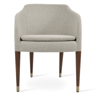 Buca Wood Dining Chair With Gold Ring