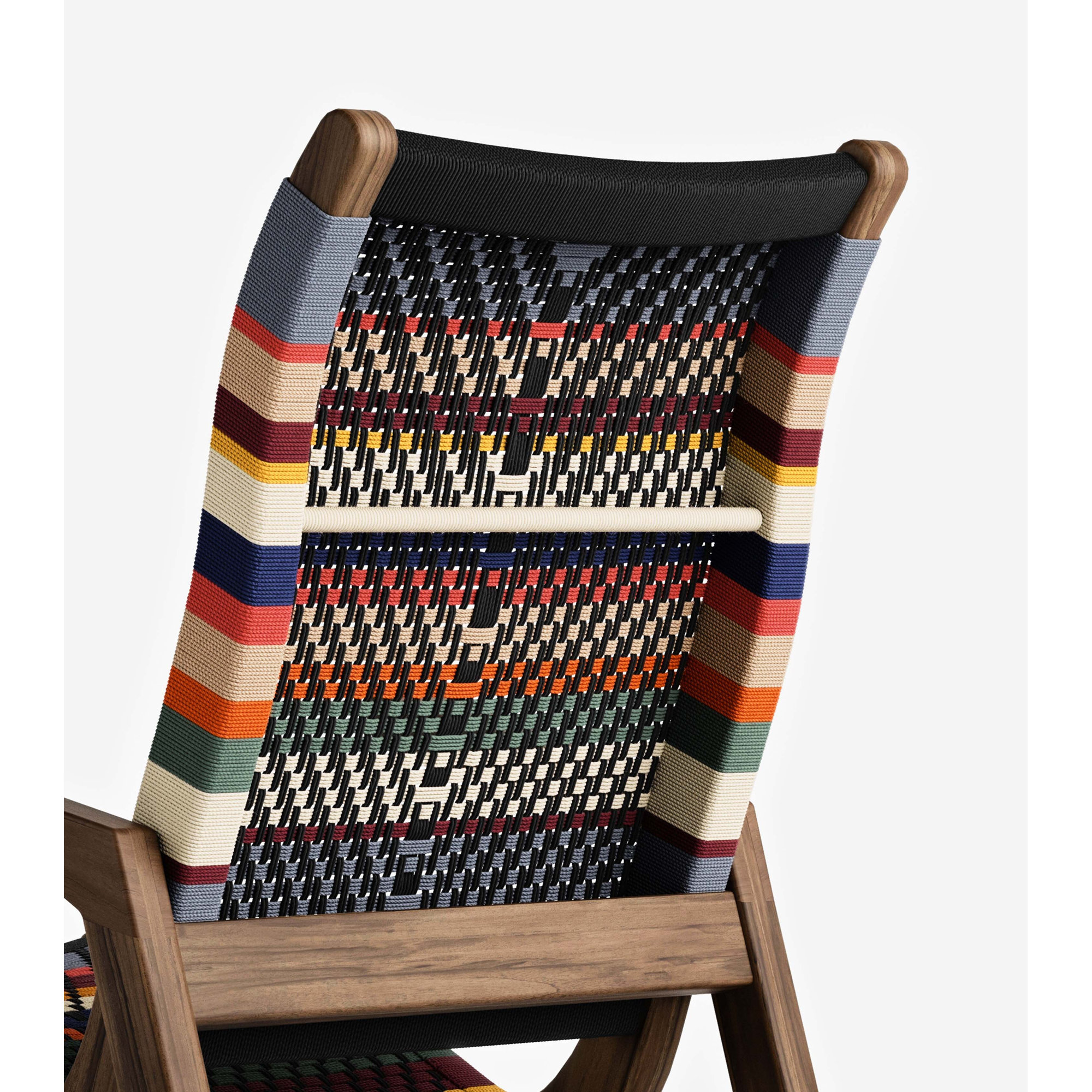 Amador Rocking Chair, Black, San Geronimo Pattern