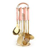 Angel Queen 7 Piece Stainless Steel Cooking Utensil Set