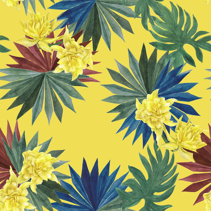 Murale exotique Hringur, L 2,08 pi x L 18,75 pi