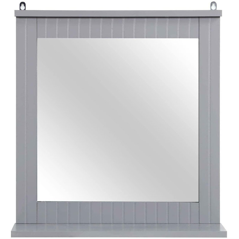 Ganit Flat Wall Mirror with Shelves