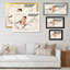 Bouvreuil beige, reproduction de cadre flottant sur toile-1219494359-1219494358