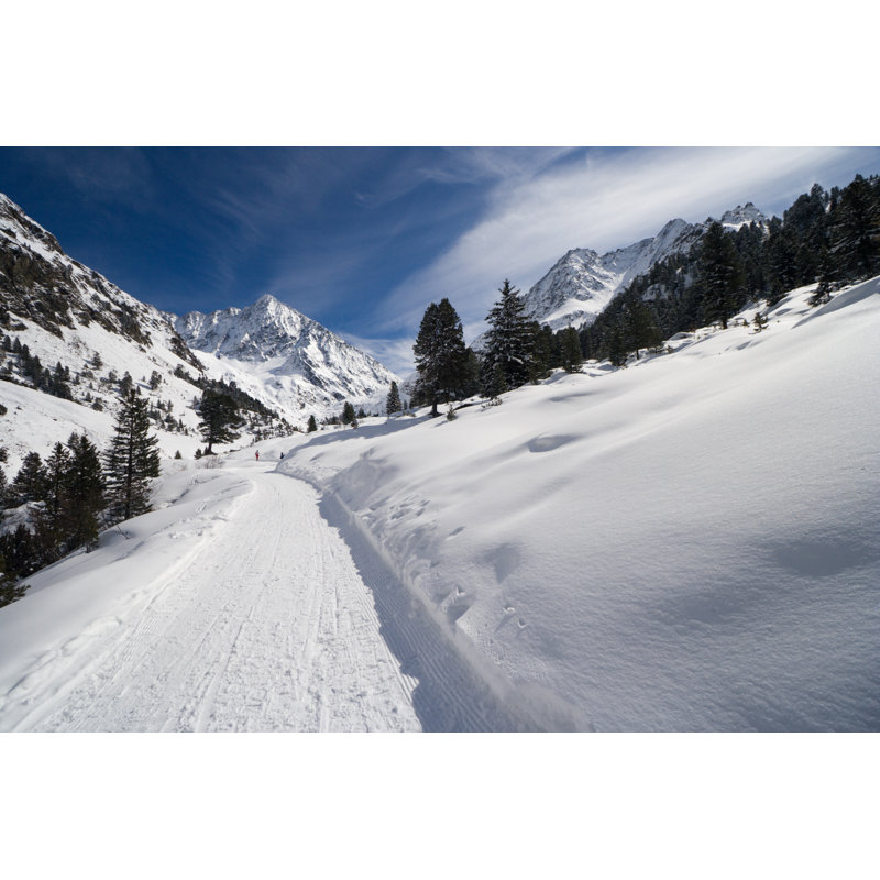 Winter Mountain Landscape by Michaelutech, 12" H x 18" W