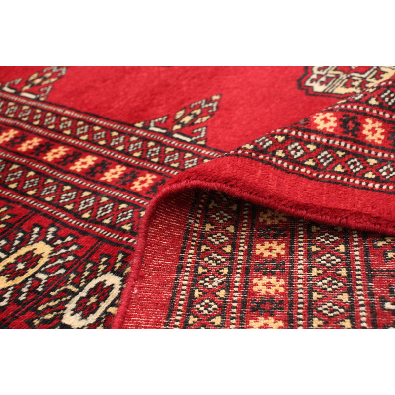 Tapis d’intérieur en laine 9 pi x 11 pi 7 po main one-of-kind-noué la 2010s bokhara Allal