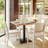 Fashank Commercial Solid Wood Dining Chair With Curved Backrest-2050111195