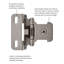 Charnière simple démontable 1/2 po avec cadre à recouvrement automatique - nickel satiné - charnières de porte d'armoire (ensemble de 2)-91110940-125354341