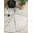 Handmade Tufted Round 5'3" Cotton Area Rug in Beige/Black