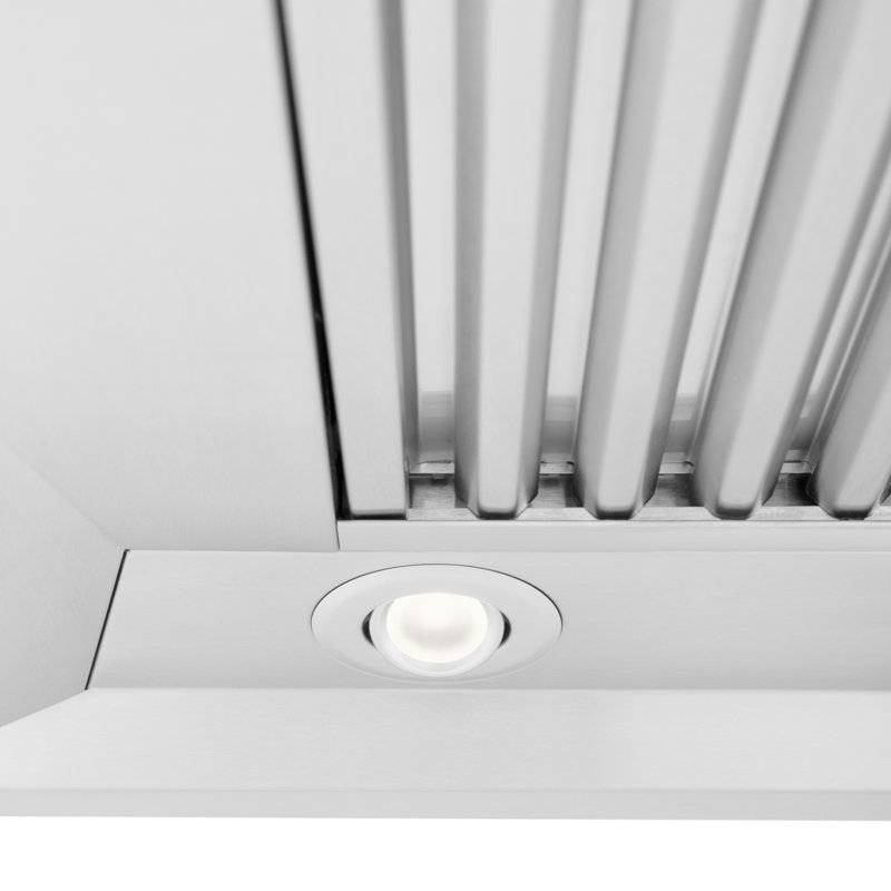 Hotte murale à conduit 30 pouces en acier inoxydable brossé KECOM 500 CFM