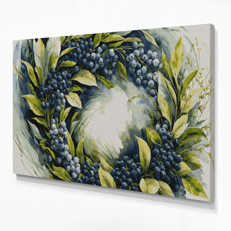 Art mural sur toile, "Fruit service berry", H 16 po x l 20 po