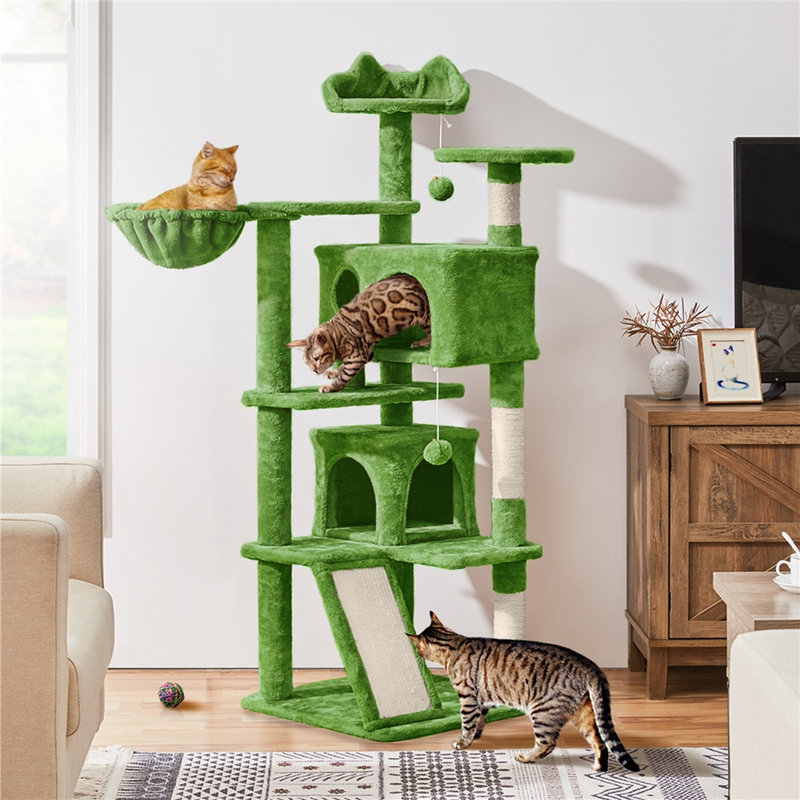 Arbre à chat 57,5 po Topeka, Vert