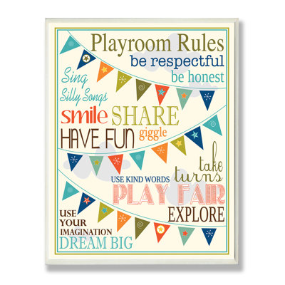 Boroughbridge Playroom Pennants Textual Art