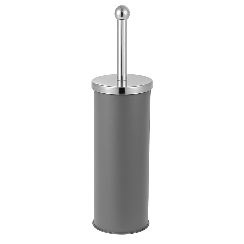 Fillingham Free-Standing Toilet Brush and Holder, Grey