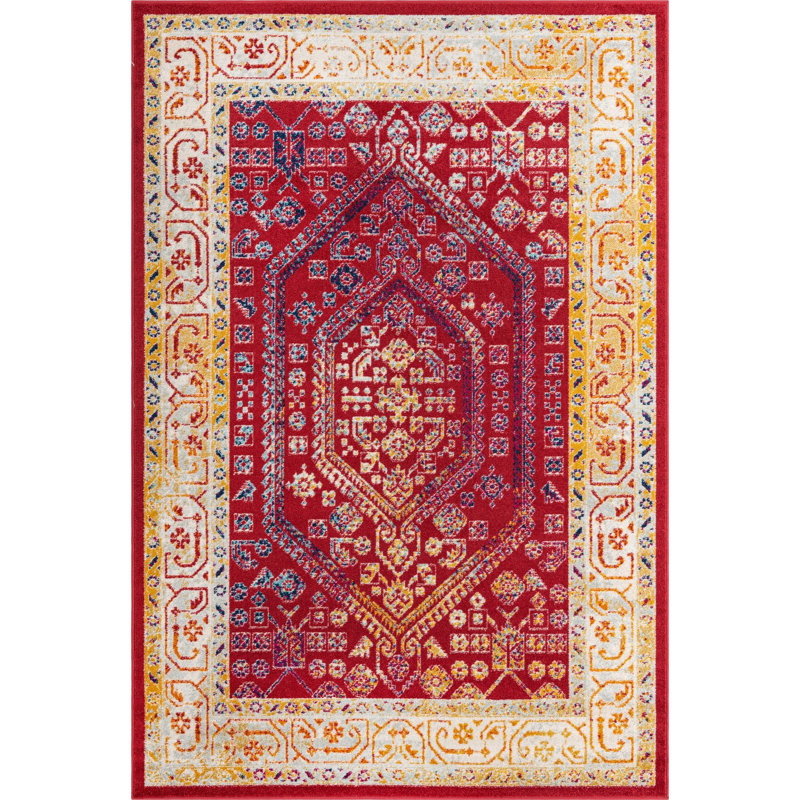 Milojica Oriental Indoor Rug, Rectangle 6' x 9'