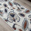Tapis de couloir antidérapant sur mesure à motif floral de style berbère sur mesure-1844814380