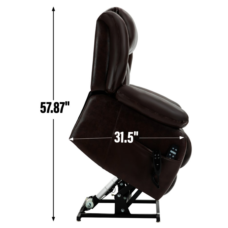 Fauteuil de massage Jaylene, Brun