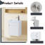 Armoire de salle de bain murale 18 po avec lavabo en résine, meuble-lavabo flottant pour petits espaces-1073550402