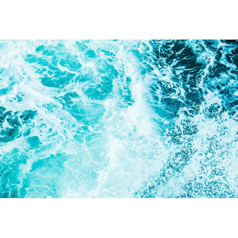 «Ocean Sea Waves Square», reproduction d'art sur toile géante, H 54 po x l 84 po x P 1,5 po