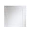 , Argent, mosaïque, biseauté, miroir de plancher décoratif, cadre biseauté mosaïque,