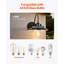 Applique murale solaire solaire de grange d'extérieur avec 3 modes d'éclairage