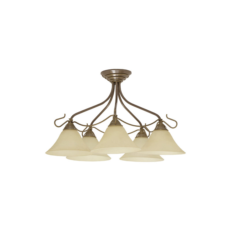 Ewing Glass Semi Flush Mount