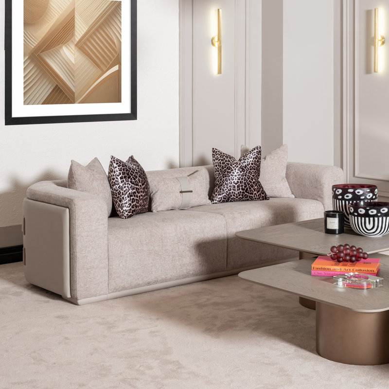 Canberra 5-Piece Living Room Set With Two Sofas, Two Cocktail Tables, And Accent Chair