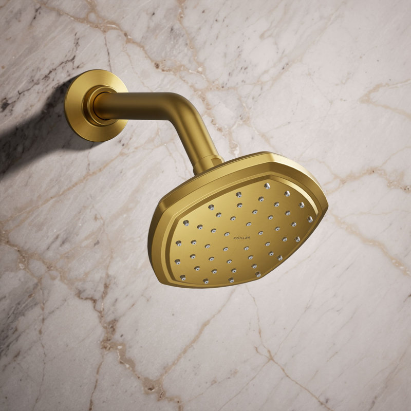 Occasion Single-Function Showerhead, Vibrant Brushed Moderne Brass