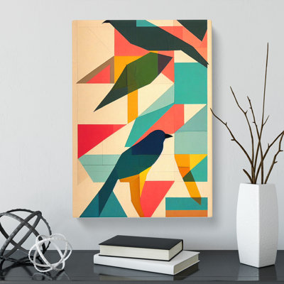 Bird Patchwork - Wrapped Canvas