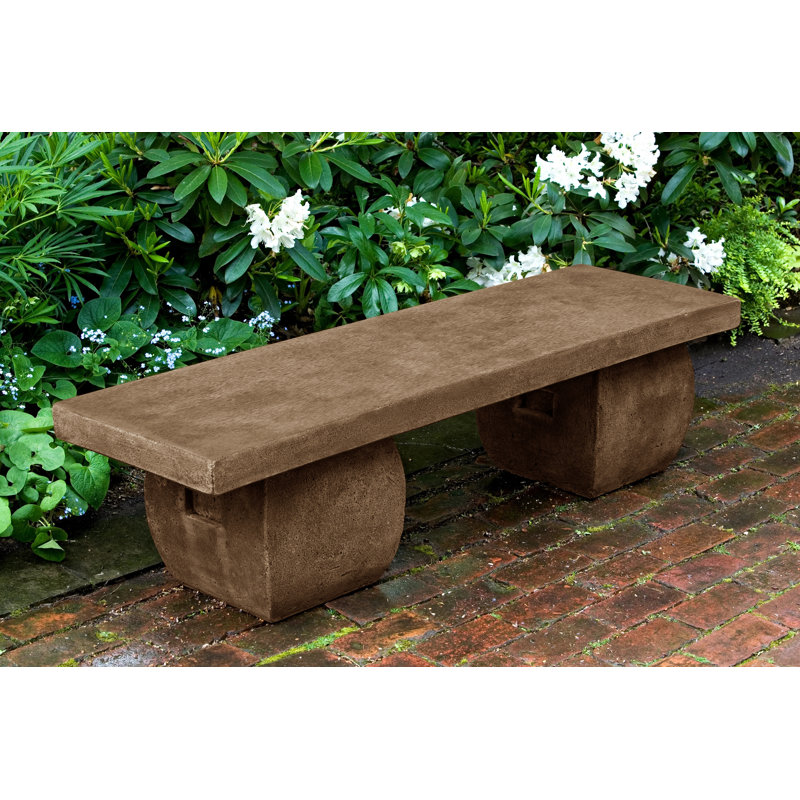 Banc De Jardin En Pierre Fonte Ryokan, Calcaire vieilli