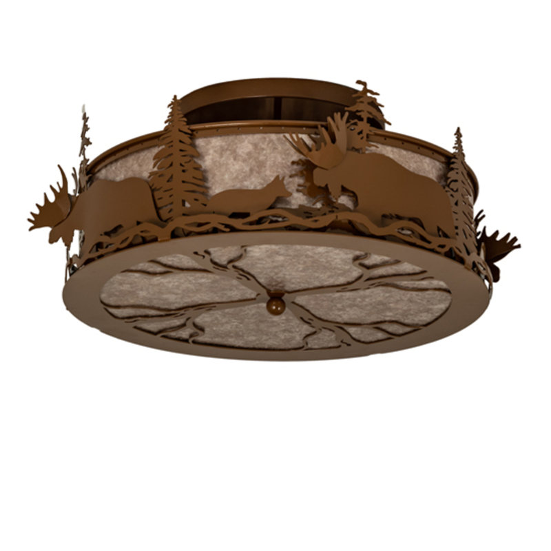 Moose And Fox 4 - Light Semi Flush Mount