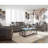 Charcoal Grey Transitional Grey Loveseat with Pillows