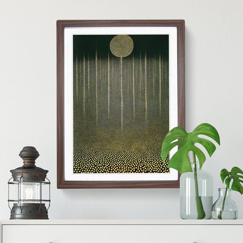 Spectacular Forest Abstract - Framed Print, 34cm H x 25cm W x 2cm D, Brown Framed