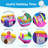  Inflatable Bounce House Kids 6-in-1 Jumping Castle With Slide Ball Pit With 480w Blower