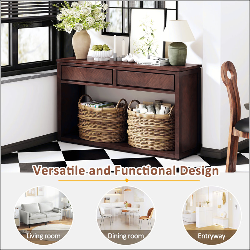 55" Console Table, Espresso
