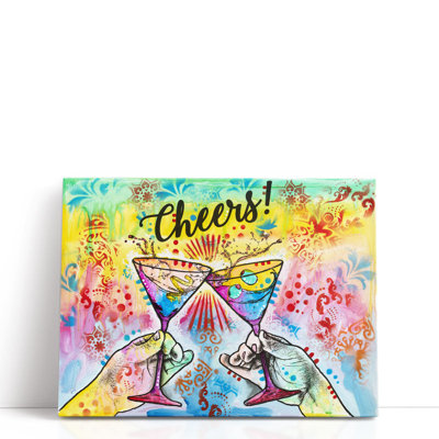 Cheers - Martini Splash - reproduction d'art sur toile