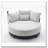52.75'' Oversized Round Swivel Chair,360° Swivel Chair-1684340606
