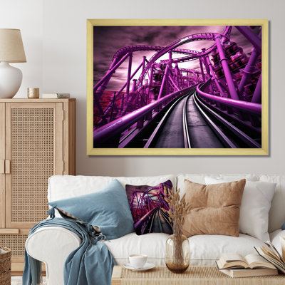 Rollercoaster Looping Dreams II - Architecture Wall Art Living Room