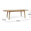 Table de salle à manger d'extérieur extensible en bois d'acacia-1916371232