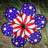 19" Rainbow Star Flower Spinner