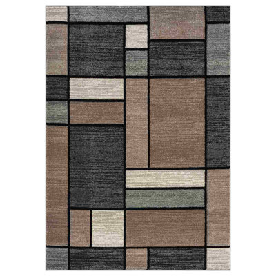 Hand Carved Modern Abtsract Area Rug Carpet Soft Polypropylene Frieze Indoor Carpet