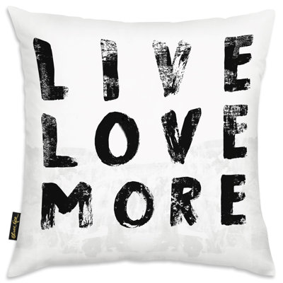 Live and Love Throw Pillow Cover & Insert