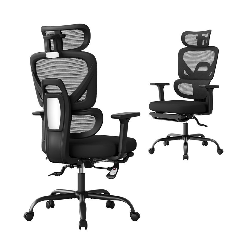 Foam Padding Office Chair, Black