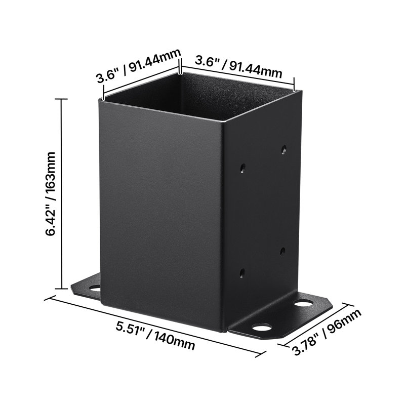 VEVOR Black Carbon Steel Bracket