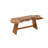 Villicana Teak Wood Handmade Live Edge Top Brown Coffee Table