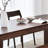 Modern Nut-Brown Rectangular Solid Wood Dining Table-223132009