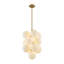 Lustre en grappe 13 lumières Art Deco