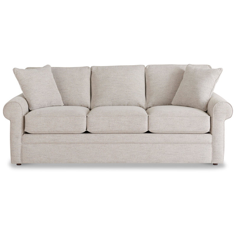 Canapé Collins, Polyester à 100 % de couleur amande
