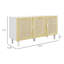Armoire Sturdy Home, armoire Buffet, armoire d'appoint