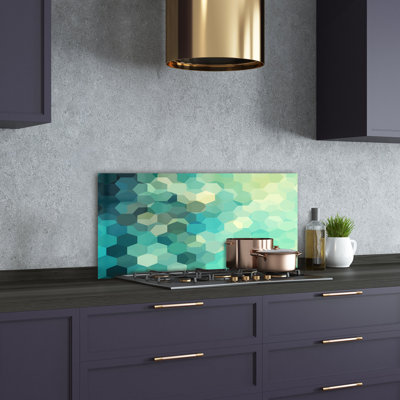 50cm W x 100cm L Glass Peel and Stick Panel