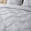 Pintuck Microfiber Duvet Cover Set with Pillowcases – Pleated Textured Bedding, Soft Luxury Quilt Cover, Breathable All-Season Comforter Cover, Modern Hotel Style Bed Set-123796609-123796613